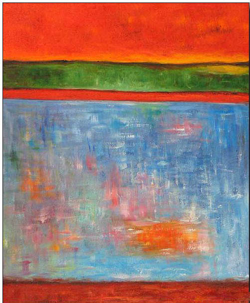 Abstract oil painting