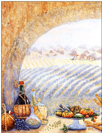 Abstract oil painting