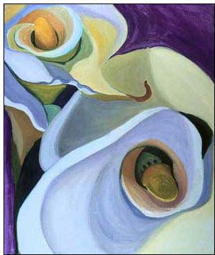 Abstract oil painting