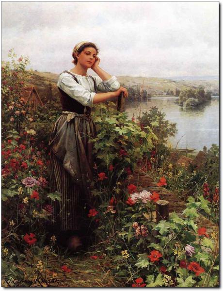 Farming oil painting