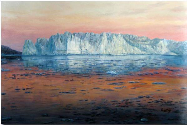 Landscape oil painting