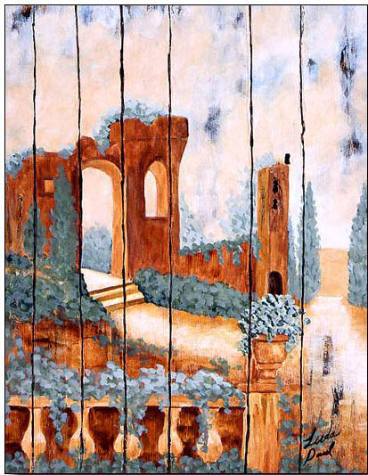 Abstract oil painting