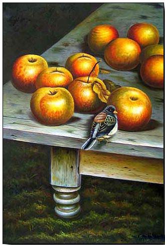 Animal oil painting