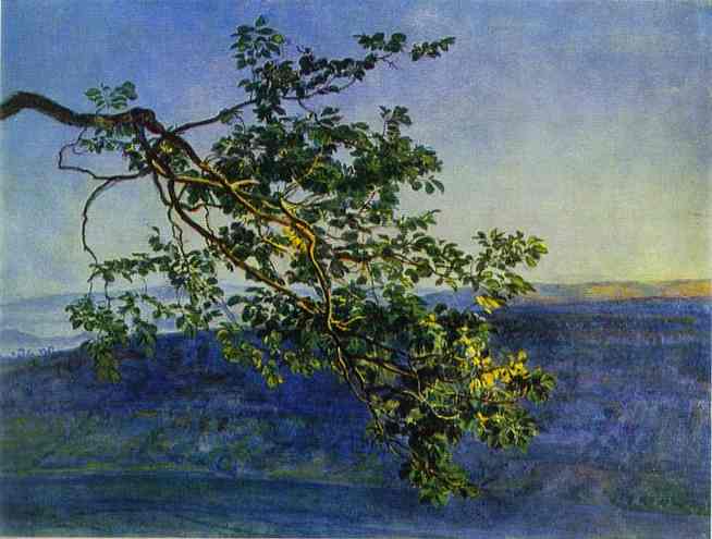 Oil painting:A Tree Branch. 1840