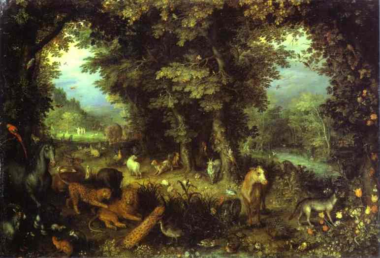 Oil painting:Allegory of Earth. c. 1618