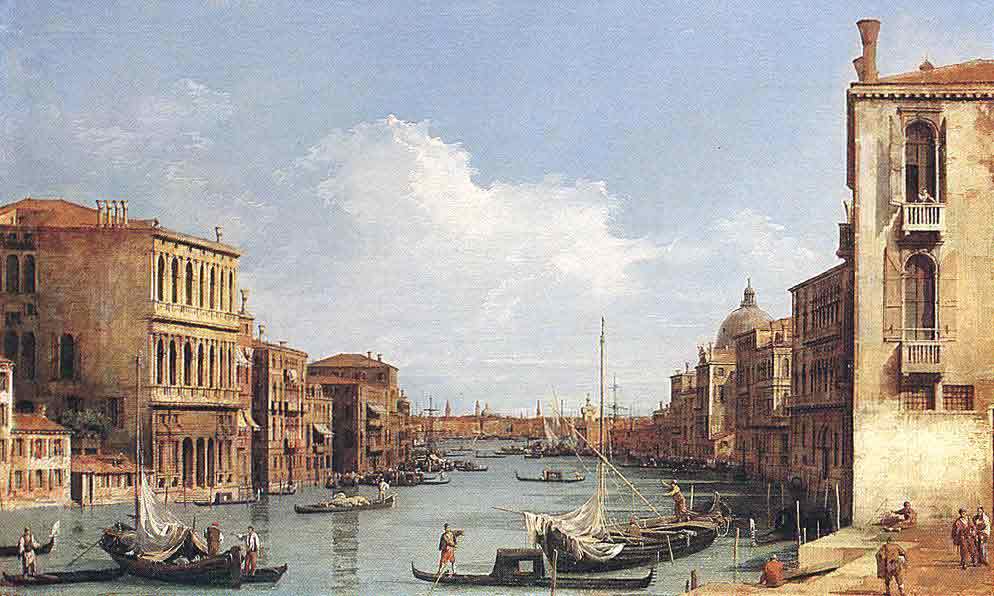 Oil painting for sale:The Grand Canal from Campo S. Vio towards the Bacino