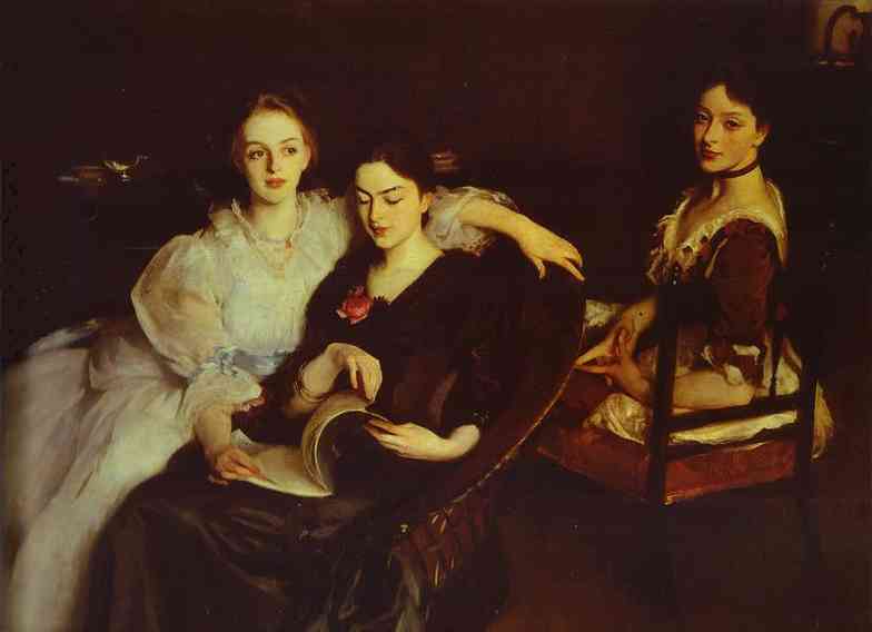 Oil painting:The Misses Vickers. 1884