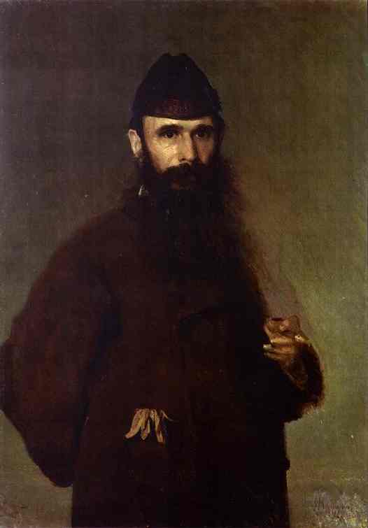 Oil painting:Portrait of the Artist Alexander Litovchenko. 1878