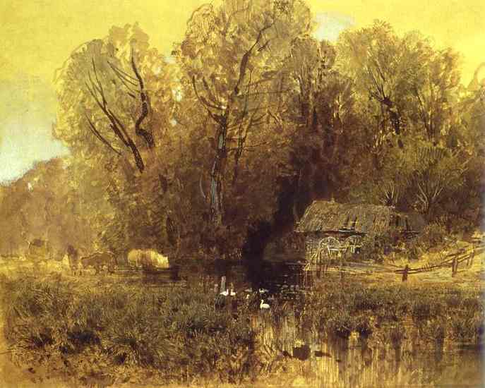 Oil painting:Abandoned Mill.