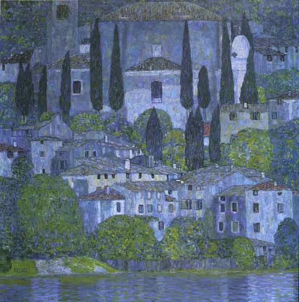 Oil painting for sale:Church at Cassone, 1913