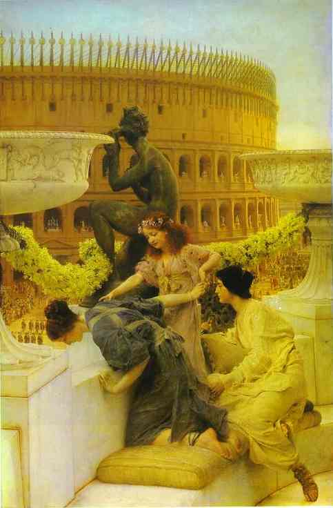 Oil painting:The Coliseum. 1896