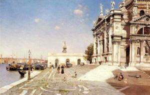 Oil painting for sale:A View of Santa Maria Della Salute Venice