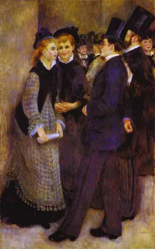 La sortie du Conservatoire. c. 1876