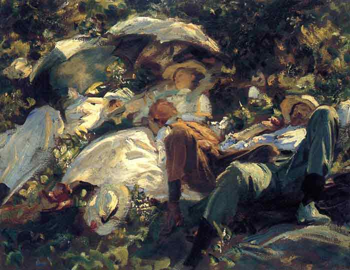 Oil painting for sale:Group with Parasols , 1905