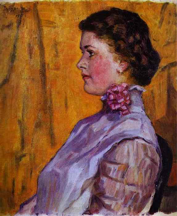 Oil painting:Portrait of a Young Woman. 1911