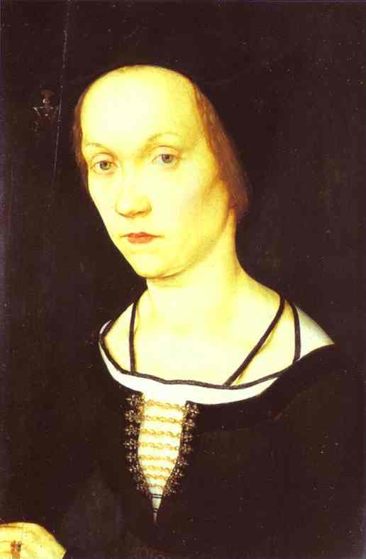 Oil painting:Portrait of a Woman. c. 1524
