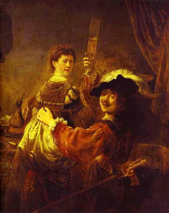 The Prodigal Son in the Tavern (Rembrandt and Saskia). c. 1635