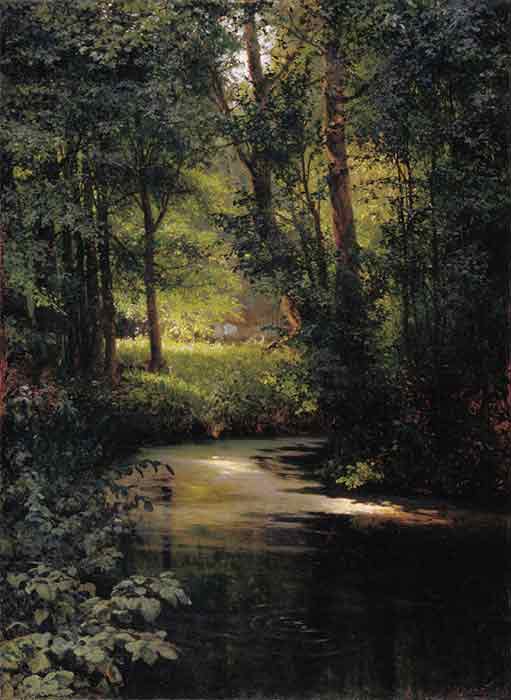Oil painting for sale:Forest River, Spring. 1890