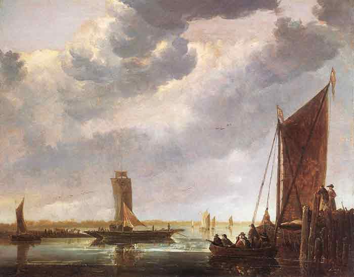 Oil painting for sale:The Ferry Boat, 1652-1655
