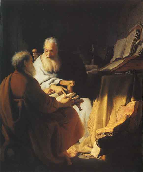 Oil painting for sale:Two Scholars Disputing, 1628