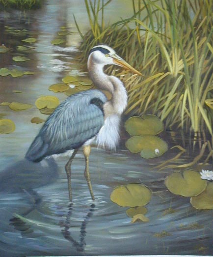 Oil painting for sale:birds-028