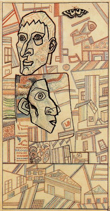 Oil painting:Hunger. 1925