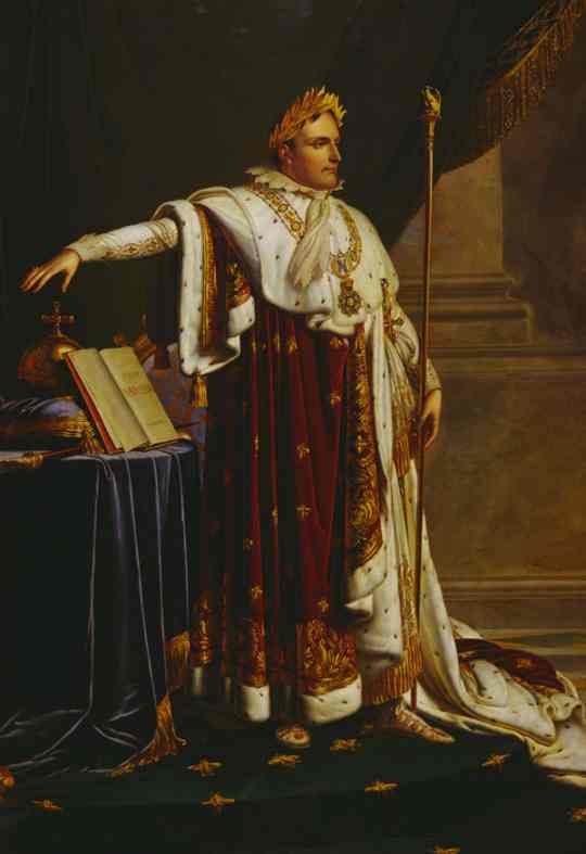 Oil painting:Napoleon in Coronation Robes.
