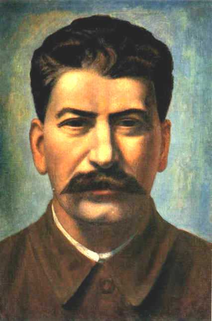 Oil painting:Portrait of Joseph Stalin. 1936