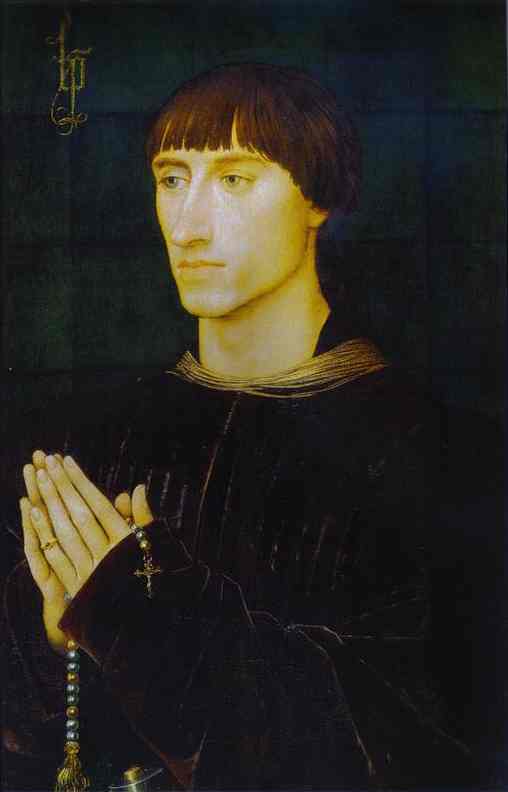 Oil painting:Portrait of Philippe de Croy. c.1460