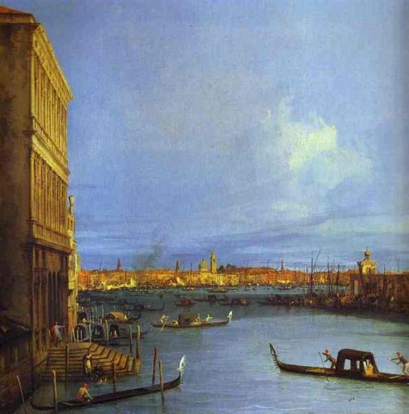 Oil painting:Santa Maria della Salute Seen from the Grand Canal. 1730