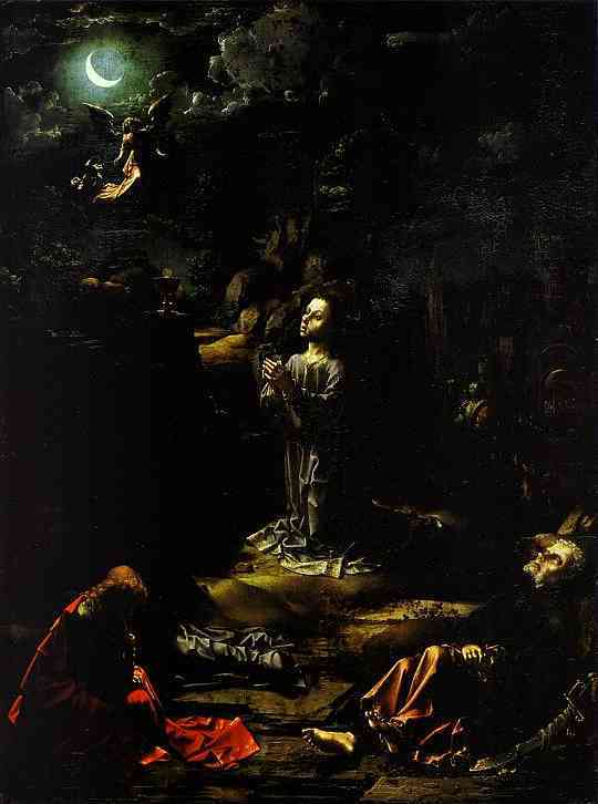 Oil painting:The Agony in the Garden. c. 1510