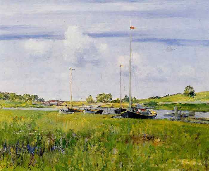 Oil painting for sale:At the Boat Landing, 1902