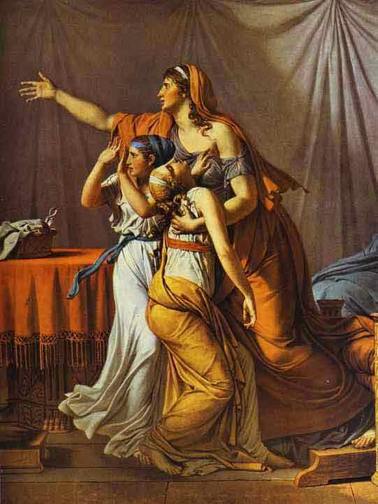 The Lictors Returning to Brutus the Bodies of His Sons. Detail. 1789