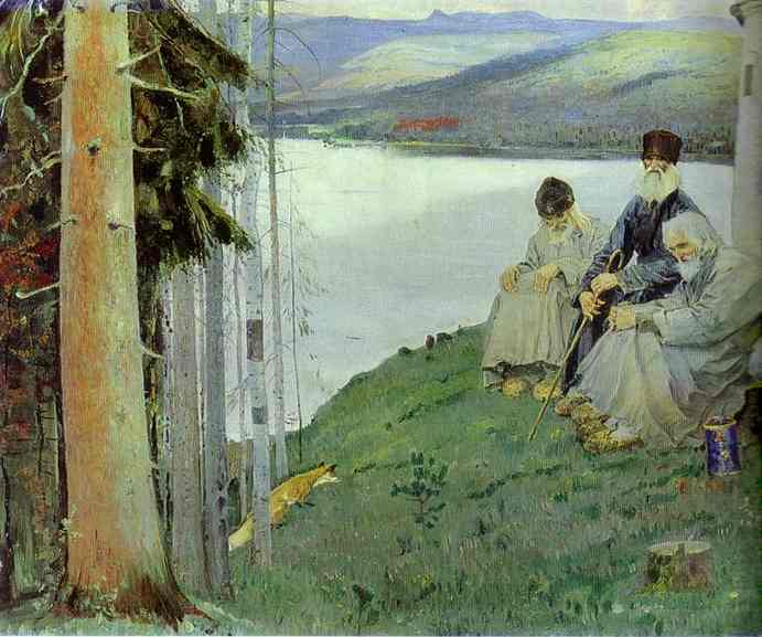 Oil painting:A Fox. 1914