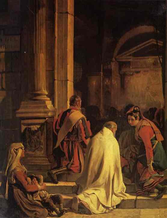 Oil painting:Vespers. 1825
