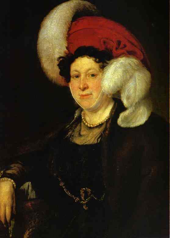 Oil painting:Portrait of Countess N. A. Zubova. 1834