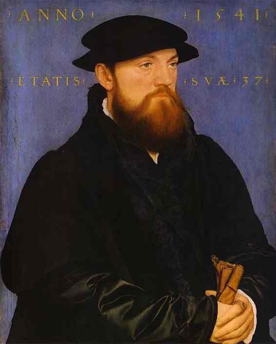 Oil painting:Portrait of De Vos van Steenwijk. 1541
