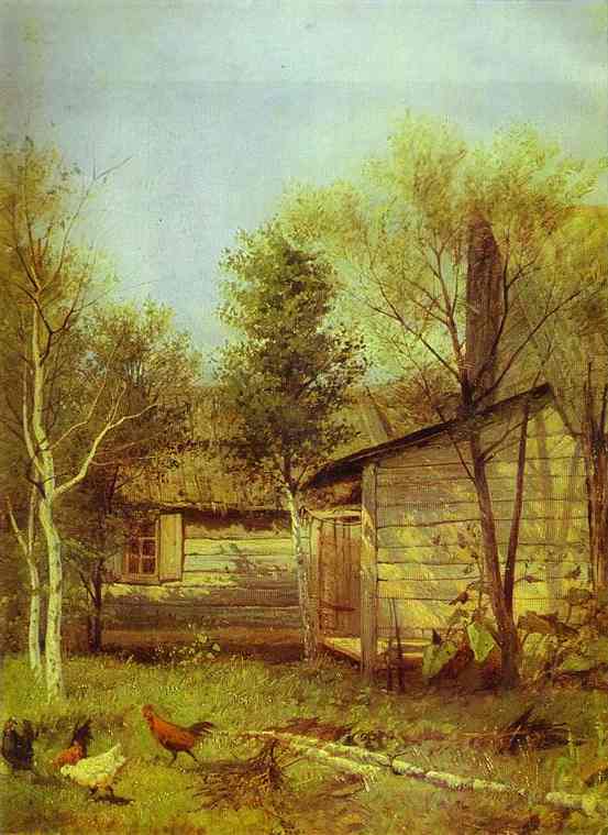 Oil painting:Sunny Day. Spring. 1876