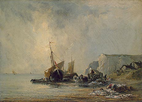 Boats Near Shore of Normandy
