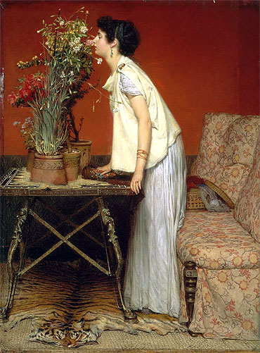 Woman and Flowers