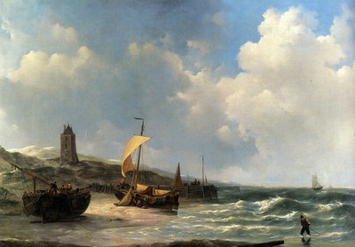 Fishing Boats At Low Tide