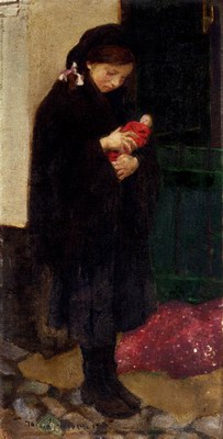 Study Of A Girl With Her Doll