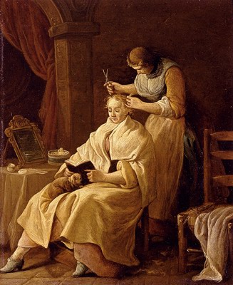 A Lady At Her Toilet