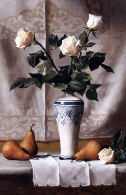 Bacio dInverno, Still Life with White Roses