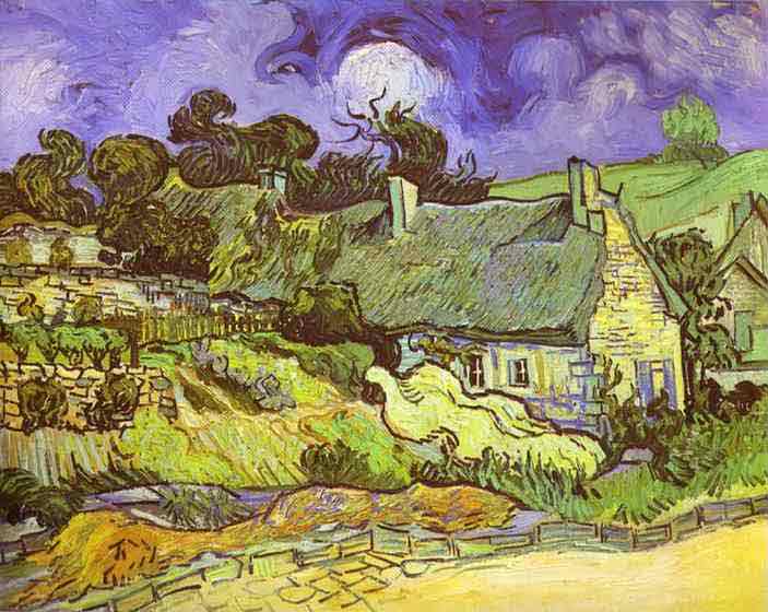 Cottages with Thatched Roofs. Auvers-sur-Oise. June 1890