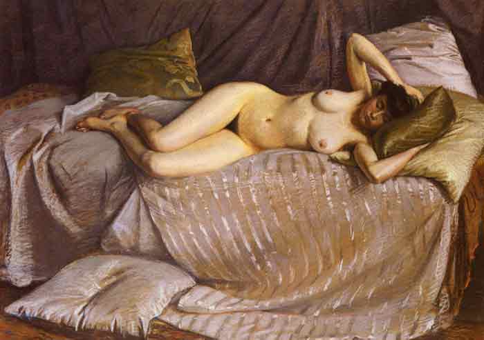 Femme Nue Etendue Sur Un Divan [Naked Woman Lying on a Couch], 1873