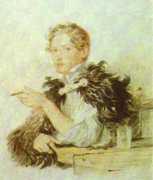 Portrait of Count A. A. Perovsky (the Writer Anton Pogorelsky). 1830