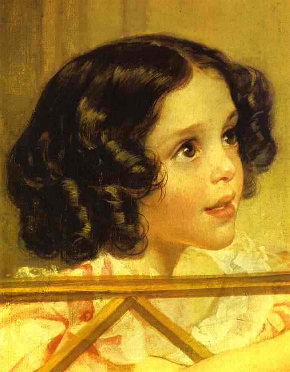 Rider. Portrait of Giovanina and Amacilia Pacini, the Foster Children of Countess Yu. P. Samoilova.