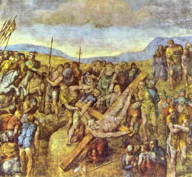 Crucifixion of Saint Peter. 1546-1550