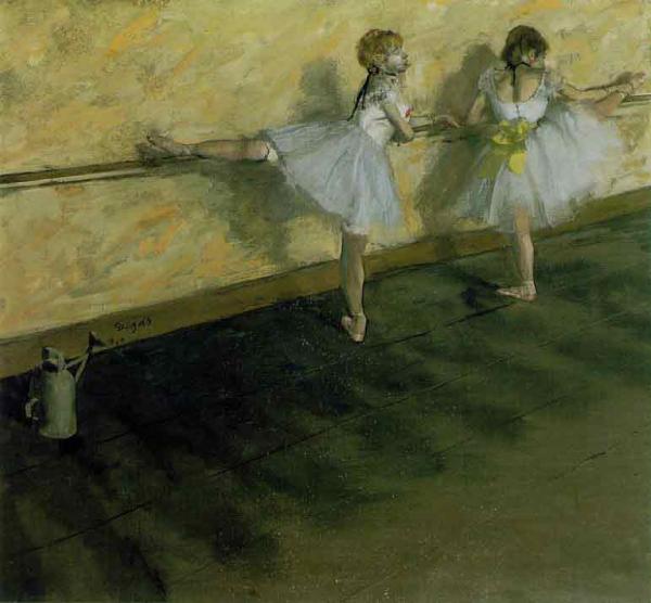 Dancers Practicing at the Bar